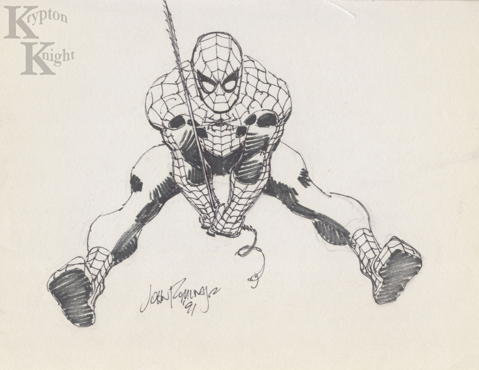 Spider Man By John Romita Jr In Chris Nordeen S From The Sketchbook Comic Art Gallery Room